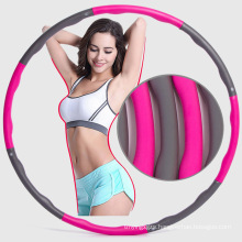 8 Sections Dia 94cm Foam Adjustable Soft Durable Fitness Hula-ringLoss Weight Hula Plastic Tube Detachable Hula-hoop